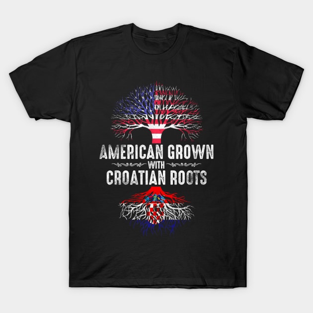 Croatian American T-Shirt by Mila46